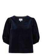 Nujoanna Blouse Tops Blouses Short-sleeved Navy Nümph