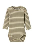 Nbmoconnor Ls Body Bodies Long-sleeved Khaki Green Name It