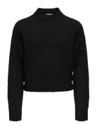 Kogrene Life Ls Button O-Neck Cp Knt Tops Knitwear Pullovers Black Kid...