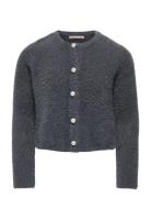 Kogpiumo Petra Pearl O-Neck Car Knt Noos Tops Knitwear Cardigans Grey ...