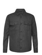 Magnus Shirt Jacket Tops Overshirts Grey Oscar Jacobson