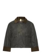 Sissel Wax Vuorillinen Takki Topattu Takki Green Brixtol Textiles