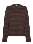 Long Sleeve Top Tops T-shirts & Tops Long-sleeved Brown Monki