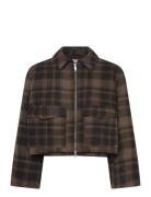 Zip Jacket Villakangastakki Brown Monki