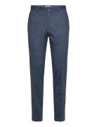 Stuart - Melange-Jersey Regular Slim Chino Bottoms Trousers Chinos Blu...