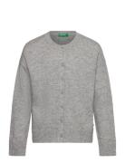 L/S Sweater Tops Knitwear Cardigans Grey United Colors Of Benetton