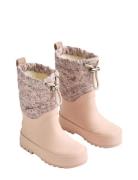 Thermo Snowboot Drizzle Shoes Rubberboots High Rubberboots Pink Wheat