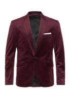 Velvet Blazer Suits & Blazers Blazers Single Breasted Blazers Burgundy...
