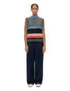 2421 Chunky Cotton Wool, Crewneck V Vests Knitted Vests Multi/patterne...