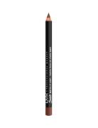 Suede Matte Lip Liner Huulikynä Meikki Brown NYX Professional Makeup