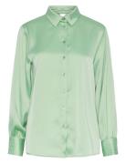 Yaspella Ls Shirt S. Noos Tops Shirts Long-sleeved Green YAS