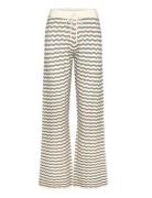 Rwsanna Mw Straight Trousers Pyjamahousut Olohousut White Rosemunde