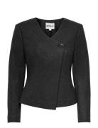 Onlmaika L/S Asym Fit Jacket Pnt Ox Villakangastakki Grey ONLY