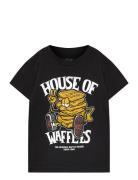 Waffle House Ss Sport T-shirts Short-sleeved Black VANS