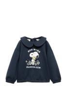Snoopy-Print Sweatshirt Tops Sweat-shirts & Hoodies Sweat-shirts Navy ...