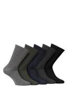 Knitted Merino Socks In 5-Pack Mixed Underwear Socks Regular Socks Gre...