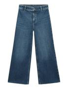 Catherin Culotte High-Rise Jeans Bottoms Jeans Wide Blue Mango