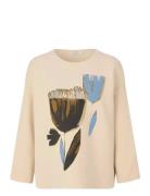 Madesvon Tops T-shirts & Tops Long-sleeved Cream Masai