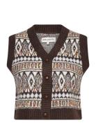Francescall Vest Vests Knitted Vests Brown Lollys Laundry
