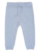 Merino Baby Leggings In Garter Stitch Bottoms Sweatpants Blue Copenhag...