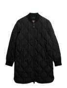Long Quilted Liner Jacket Tikkitakki Black Superdry