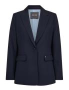 Mmleonora Miley Blazer Blazers Single Breasted Blazers Navy MOS MOSH