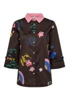 Numarki Shirt Tops Shirts Long-sleeved Brown Nümph