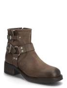 Zevil Vintage Wool Shoes Boots Ankle Boots Ankle Boots With Heel Brown...