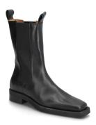 Cph747 Leather Black Shoes Boots Ankle Boots Ankle Boots With Heel Bla...