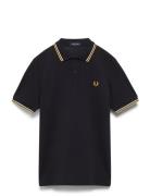 Twin Tipped Fp Shirt Tops Polos Short-sleeved Navy Fred Perry