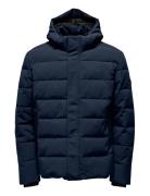 Onscayson Puffa Otw Noos Vuorillinen Takki Topattu Takki Navy ONLY & S...