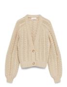 Mschkeisha Jillena Cardigan Tops Knitwear Cardigans Cream MSCH Copenha...