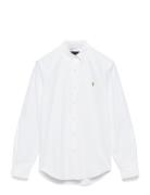 Custom Fit Oxford Shirt Tops Shirts Casual White Polo Ralph Lauren