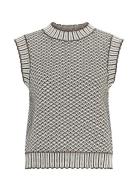 Mschpilla Vest Vests Knitted Vests Beige MSCH Copenhagen