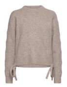 Tina Cable Tie Jumper Tops Knitwear Jumpers Beige French Connection