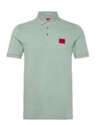 Dereso222 Tops Polos Short-sleeved Green HUGO