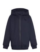 Tnreza Zip Hoodie Tops Sweat-shirts & Hoodies Hoodies Navy The New