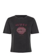 Cmmuse-Tee Tops T-shirts & Tops Short-sleeved Black Copenhagen Muse