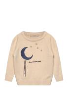 Benna Moon Pullover Tops Knitwear Pullovers Cream Fliink