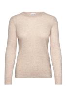 Basic Sweater Loose Sweater Tops Knitwear Jumpers Cream Davida Cashmer...