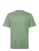 Classic Fit Knit T Shirt Tops T-shirts Short-sleeved Green Hollister