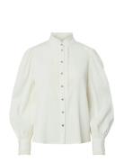 Yasrigo Ls Shirt Tops Shirts Long-sleeved White YAS