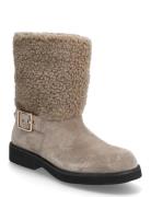 Eleri_Bootie_Frsdbk Shoes Boots Winter Boots Beige BOSS