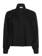 Kbcarlotta Shirt Tops Shirts Long-sleeved Black Karen By Simonsen