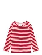 Tnstfro L_S Rib Tee Tops T-shirts Long-sleeved T-shirts Red The New