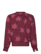 Stars Shark Sweatshirt Tops Sweat-shirts & Hoodies Sweat-shirts Burgun...