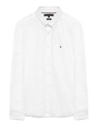 Solid Heritage Oxford Rf Shirt Tops Shirts Casual White Tommy Hilfiger