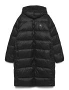 Essentials Down Long Parka Parka Takki Black Calvin Klein Jeans