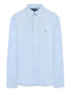 Core Flex Poplin Solid Rf Shirt Tops Shirts Casual Blue Tommy Hilfiger