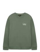 Wobbly Lee Sws Tops Sweat-shirts & Hoodies Sweat-shirts Khaki Green Le...